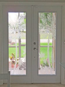 Custom Glass Doors Etching 13