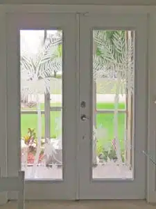 Custom Glass Doors Etching 13