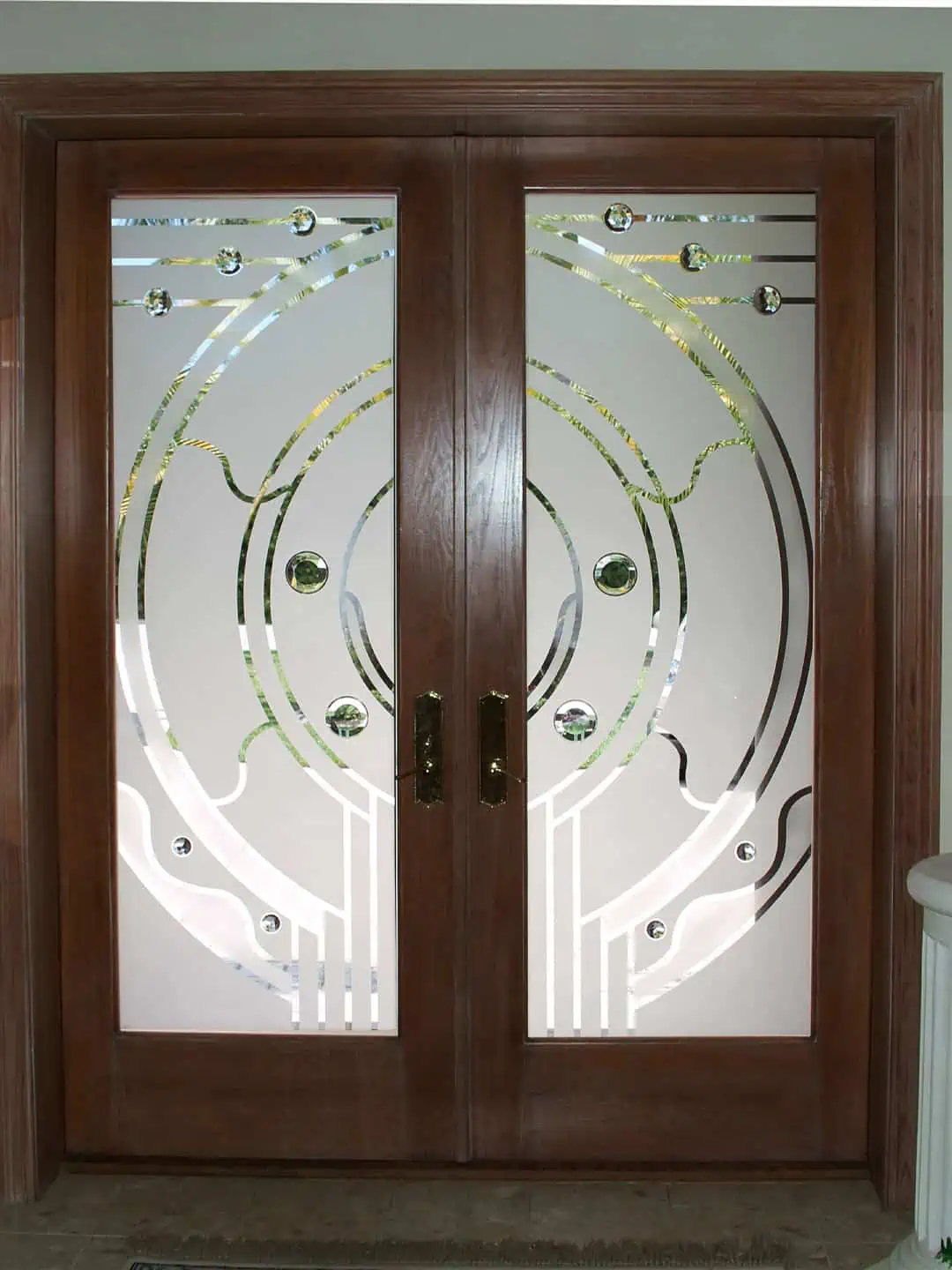 Custom Glass Doors Etching 15