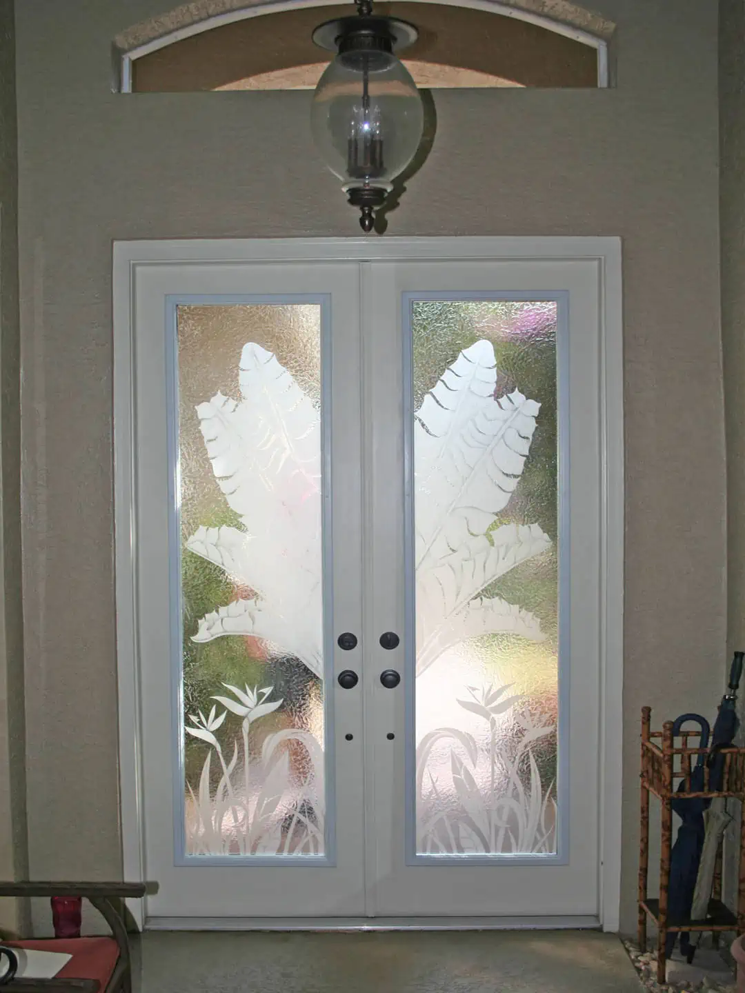 Custom Glass Doors Etching 16