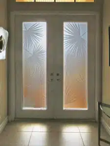 Custom Glass Doors Etching 17