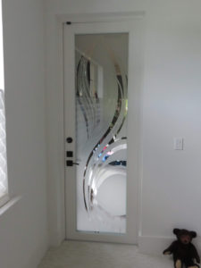 Custom Glass Doors Etching 19
