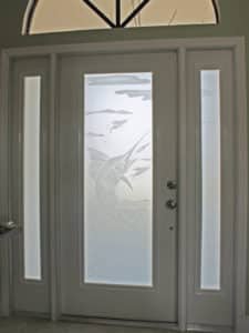 Custom Glass Doors Etching 20
