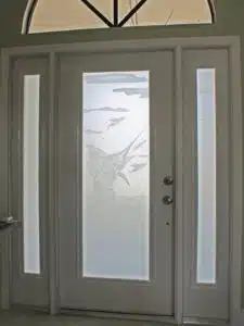 Custom Glass Doors Etching 20