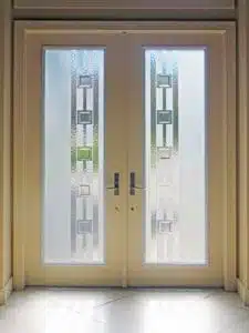 Custom Glass Doors Etching 21