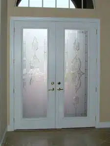 Custom Glass Doors Etching 27