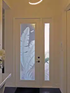 Custom Glass Doors Etching 29