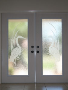 Custom Glass Doors Etching 31