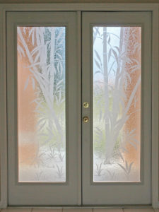 Custom Glass Doors Etching 33