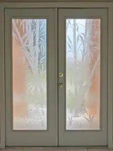 Custom Glass Doors Etching 33