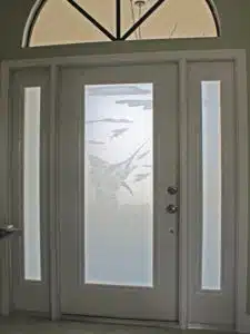 Custom Glass Doors Etching 34