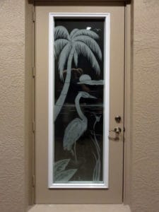 Custom Glass Doors Etching 9