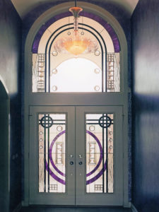 Custom Glass Doors Leaded 16