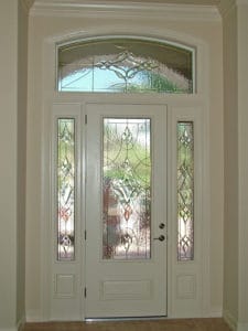 Custom Glass Doors Leaded 17
