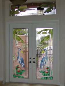 Custom Glass Doors Leaded 22