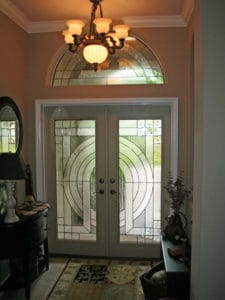 Custom Glass Doors Leaded 29