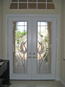 Custom Glass Doors Leaded 30