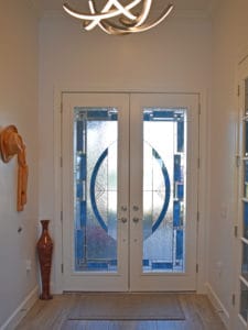 Custom Glass Doors Leaded 5