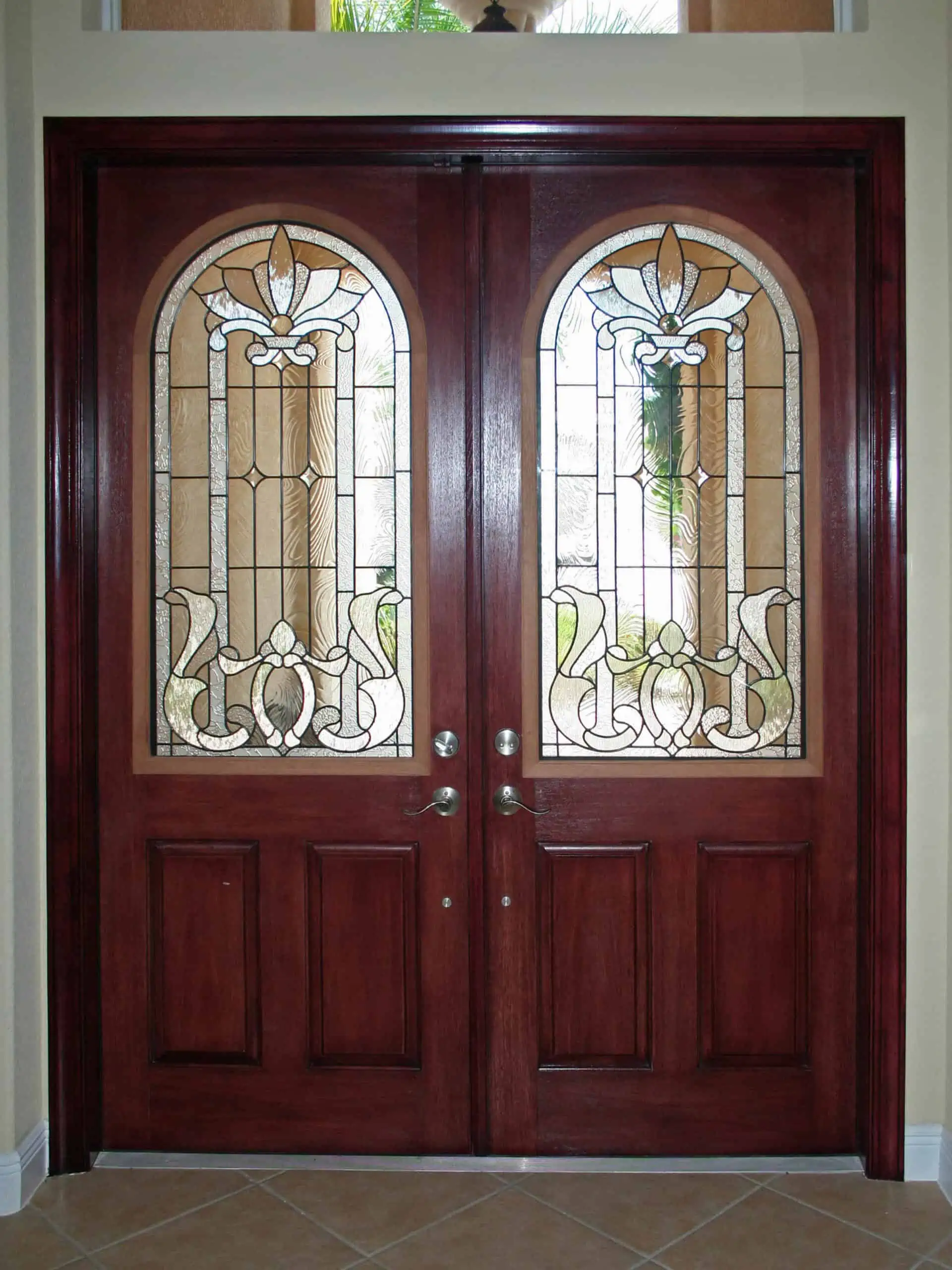 Custom Glass Doors Leaded 6 Scaled