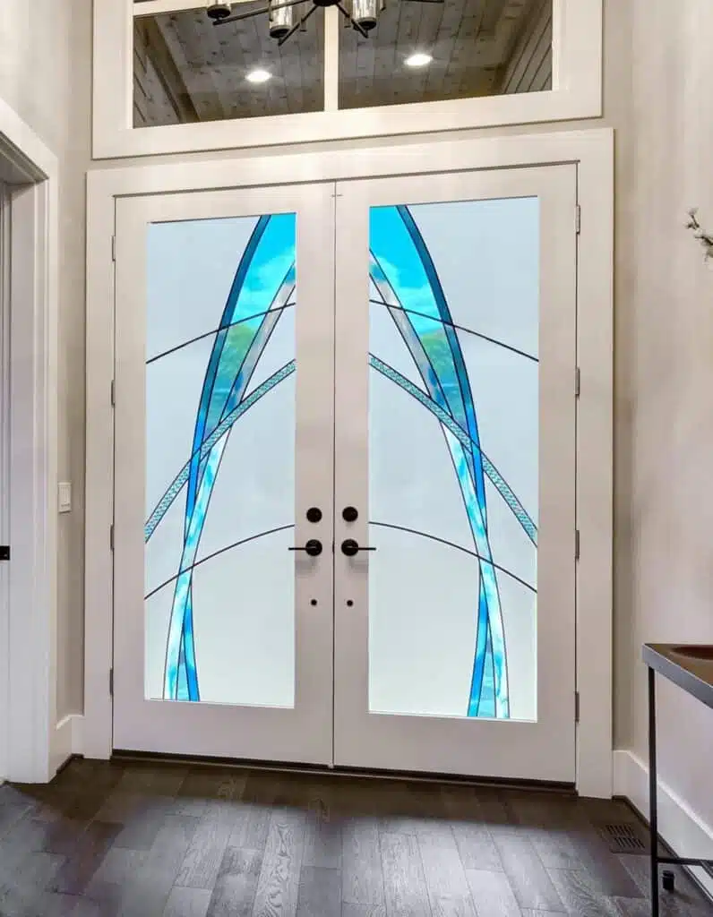 Blue Della Double Doors CROPPED 1