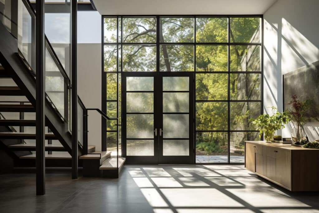 custom glass fiberglass doors