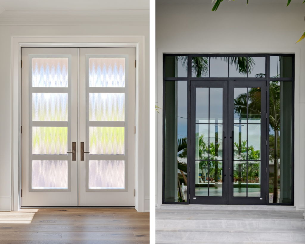 Decorative Glass Behind Impact Glass