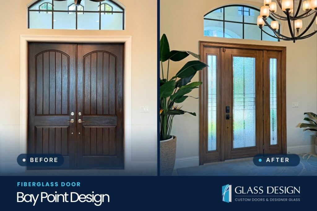 Bay Point Fiberglass Door Before After